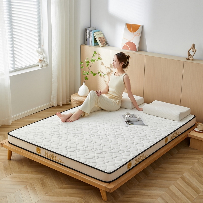 91家纺网 家纺一手货源 找家纺 祁恋婷家居 2024新款A类牛奶丝乳胶记忆棉床垫【床垫遮盖物】 新疆棉花奶昔白