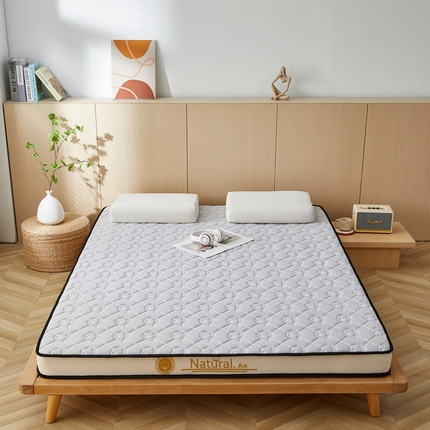 91家纺网 家纺一手货源 找家纺 祁恋婷家居 2024新款A类牛奶丝乳胶记忆棉床垫【床垫遮盖物】 新疆棉花典雅灰