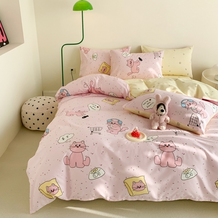 91家纺网 家纺一手货源 找家纺 （总）澳萝拉 2024新款全棉印花亲肤舒适四件套