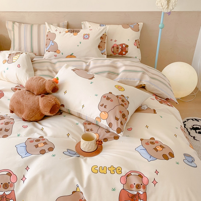 91家纺网 家纺一手货源 找家纺 （总）澳萝拉 2024新款全棉印花亲肤舒适四件套