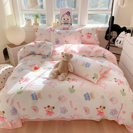 91家纺网 家纺一手货源 找家纺 （总）澳萝拉 2024新款全棉印花亲肤舒适四件套