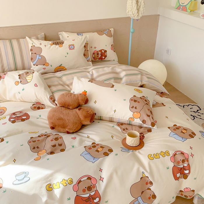 91家纺网 家纺一手货源 找家纺 （总）澳萝拉 2024新款全棉印花亲肤舒适四件套