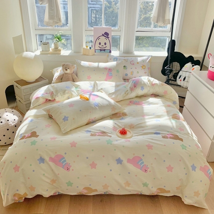 91家纺网 家纺一手货源 找家纺 （总）澳萝拉 2024新款全棉印花亲肤舒适四件套