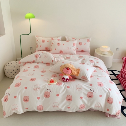 91家纺网 家纺一手货源 找家纺 （总）澳萝拉 2024新款全棉印花亲肤舒适四件套