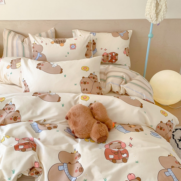 91家纺网 家纺一手货源 找家纺 （总）澳萝拉 2024新款全棉印花亲肤舒适四件套