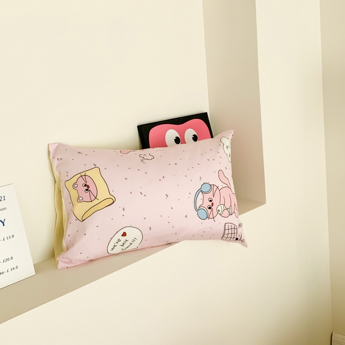 91家纺网 家纺一手货源 找家纺 澳萝拉 2024新款全棉印花亲肤舒适四件套 波点猫