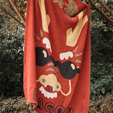 91家纺网 家纺一手货源 找家纺 （总）暖绵绵家纺 2025新款半边绒盖毯-龙头老大