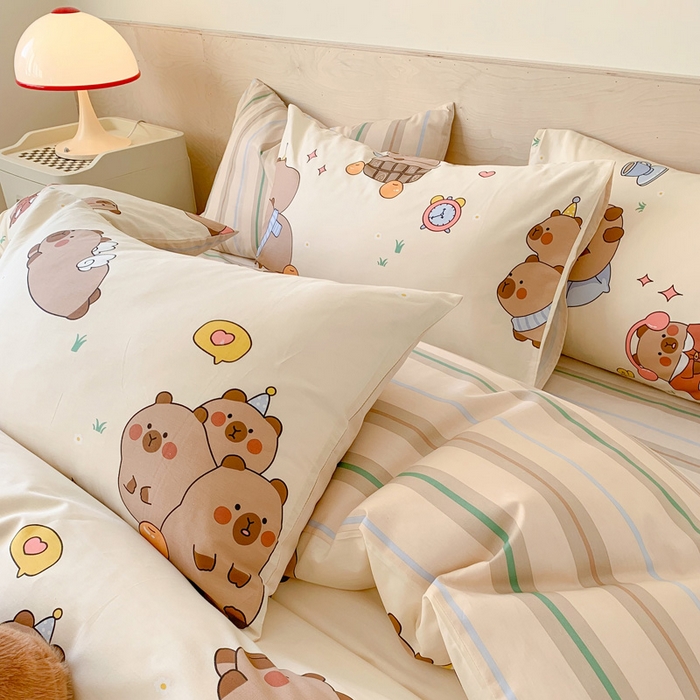 91家纺网 家纺一手货源 找家纺 （总）澳萝拉 2024新款全棉印花亲肤舒适四件套