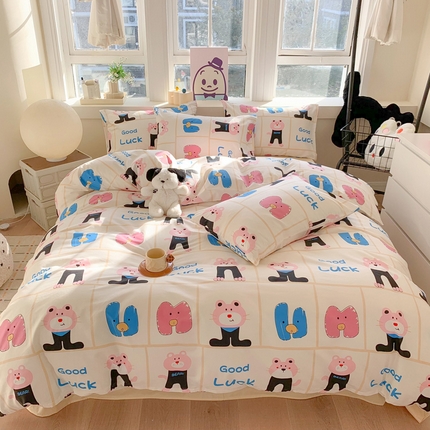 91家纺网 家纺一手货源 找家纺 （总）澳萝拉 2024新款全棉印花亲肤舒适四件套