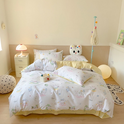 91家纺网 家纺一手货源 找家纺 （总）澳萝拉 2024新款全棉印花亲肤舒适四件套