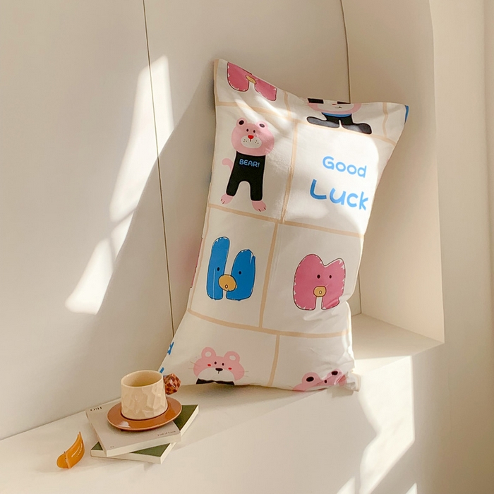 91家纺网 家纺一手货源 找家纺 澳萝拉 2024新款全棉印花亲肤舒适四件套 小脑虎