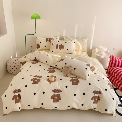 91家纺网 家纺一手货源 找家纺 （总）澳萝拉 2024新款全棉印花亲肤舒适四件套