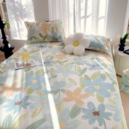 91家纺网 家纺一手货源 找家纺 （总）拾物记 2024新款A类喷气全棉12868卡通印花单品床单-第一批