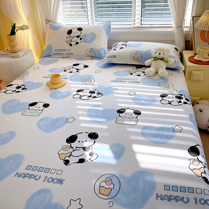 91家纺网 家纺一手货源 找家纺 （总）拾物记 2024新款A类喷气全棉12868卡通印花单品床单-第一批