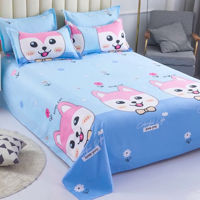 91家纺网 家纺一手货源 找家纺 2025加厚生态棉磨毛四件套高克重植物羊绒四件套大量现货 笑哈哈