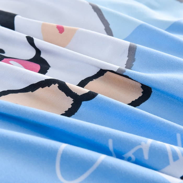 91家纺网 家纺一手货源 找家纺 2025加厚生态棉磨毛四件套高克重植物羊绒四件套大量现货 笑哈哈