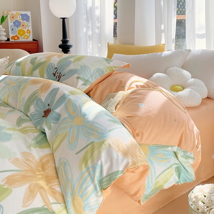 91家纺网 家纺一手货源 找家纺 （总）拾物记 2024新款A类喷气全棉12868卡通印花单品被套-第一批