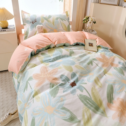 91家纺网 家纺一手货源 找家纺 （总）拾物记  2024新款A类喷气全棉12868卡通印花学生三件套-第一批