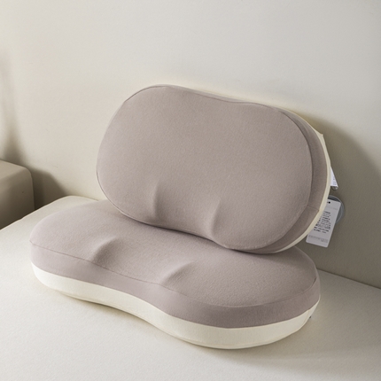 91家纺网 家纺一手货源 找家纺 （总）麦肯锡 2024新款慢回弹记忆棉柔豆枕-产品图