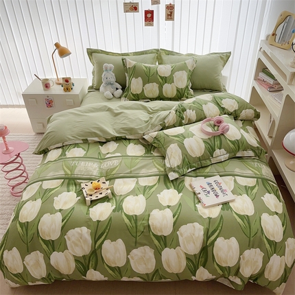 91家纺网 家纺一手货源 找家纺 （总）于果 2024新款全棉13370四件套（1）