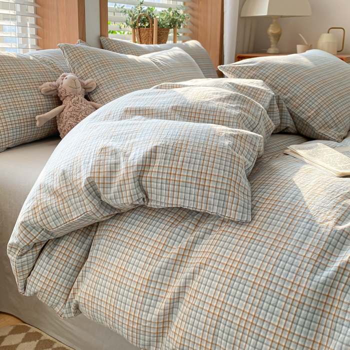 91家纺网 家纺一手货源 找家纺 （总）ab家纺 2024新款北欧风全棉水洗棉四件套