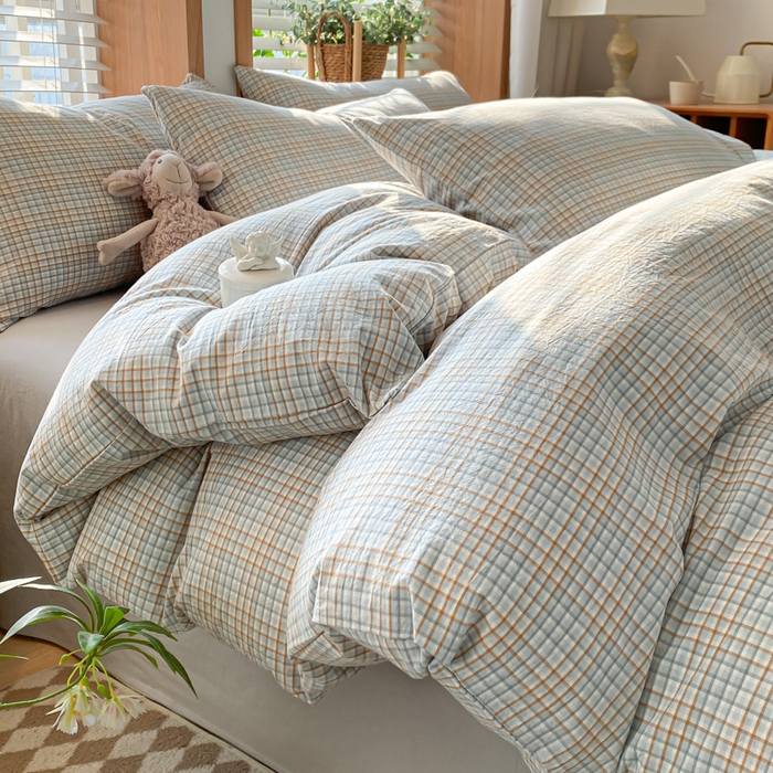 91家纺网 家纺一手货源 找家纺 （总）ab家纺 2024新款北欧风全棉水洗棉四件套