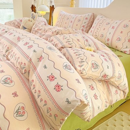 91家纺网 家纺一手货源 找家纺 （总）珺柔家纺 2024新款40支13070全棉印花四件套