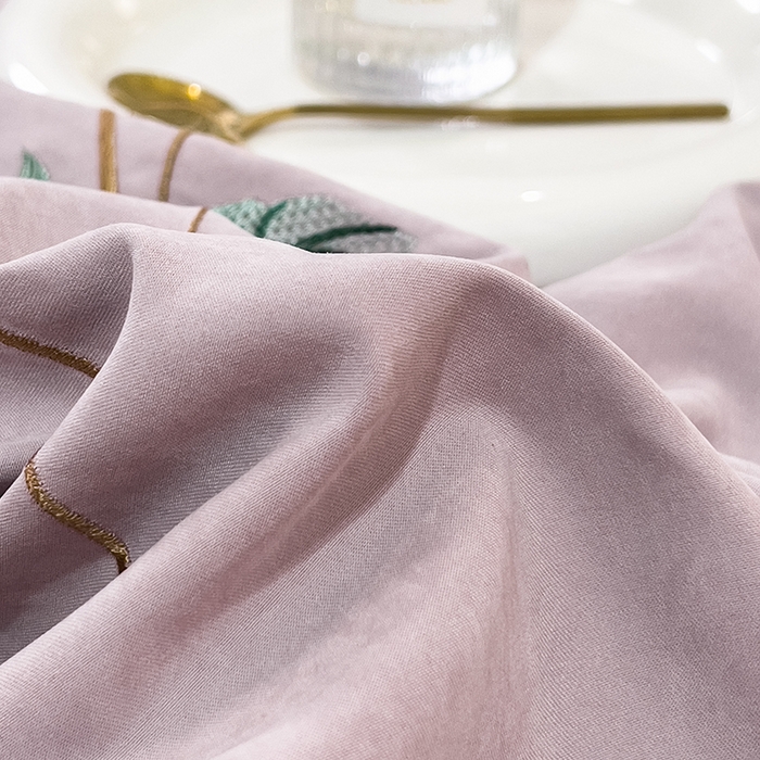 91家纺网 家纺一手货源 找家纺 欧冠家纺 2024新款四季款锦棉绣花盛夏光年四件套 盛夏光年-魅紫