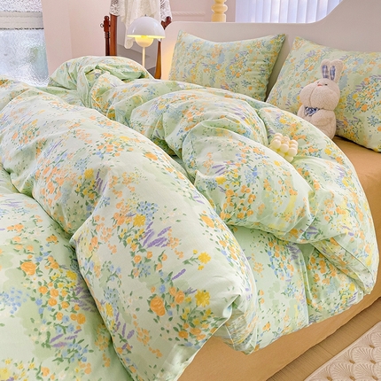 珺柔家纺 2024新款40支13070全棉印花四件套 绿野仙踪