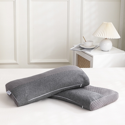 91家纺网 家纺一手货源 找家纺 （总）麦肯锡 2024新款针织棉双拼纯荞麦枕 实拍图