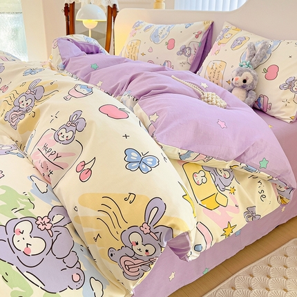 91家纺网 家纺一手货源 找家纺 （总）珺柔家纺 2024新款40支13070全棉印花四件套