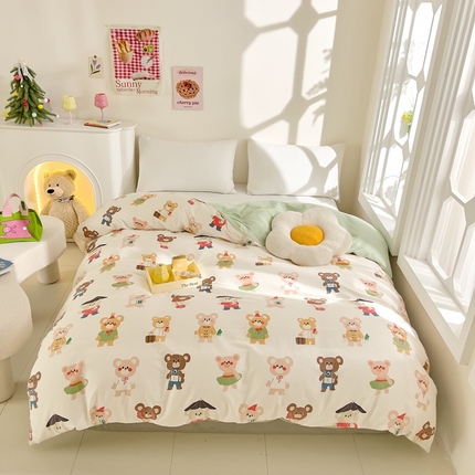 DoDo 兜兜 2024新款全棉可爱软萌系列单被套 小波妞