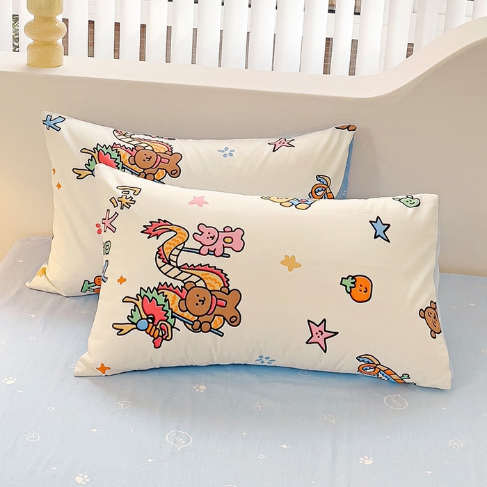 91家纺网 家纺一手货源 找家纺 珺柔家纺 2024新款40支13070全棉印花四件套 吉祥