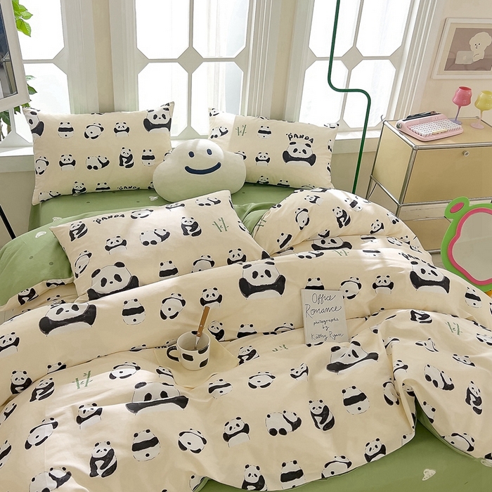 91家纺网 家纺一手货源 找家纺 DoDo 兜兜  2024新款全棉可爱软萌系列四件套 开心萌宝