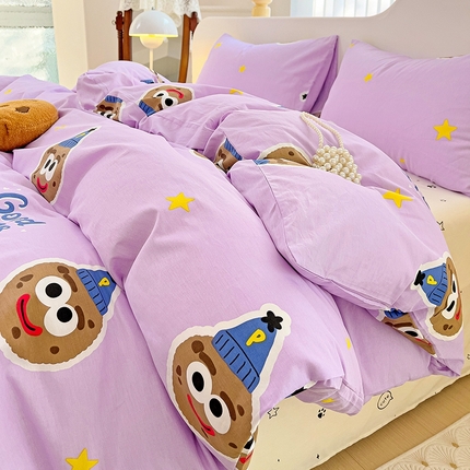 91家纺网 家纺一手货源 找家纺 （总）珺柔家纺 2024新款40支13070全棉印花四件套