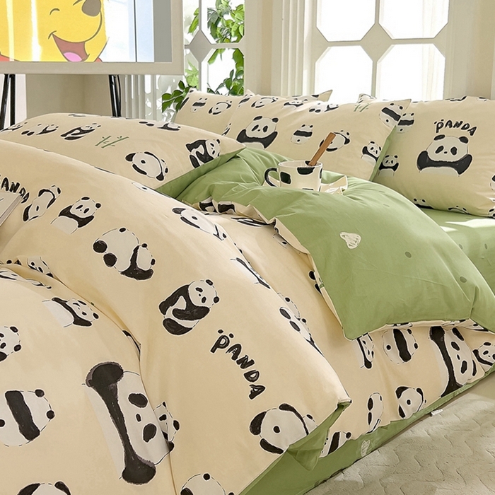 91家纺网 家纺一手货源 找家纺 DoDo 兜兜  2024新款全棉可爱软萌系列四件套 开心萌宝