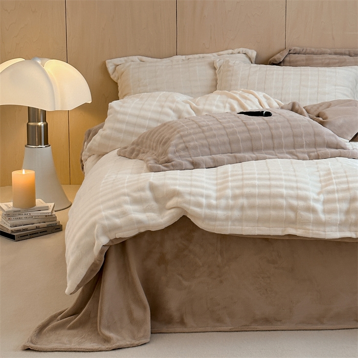 91家纺网 家纺一手货源 找家纺 （总）时年家纺 2024新款云朵牛奶绒四件套（充值会员享优惠10元）