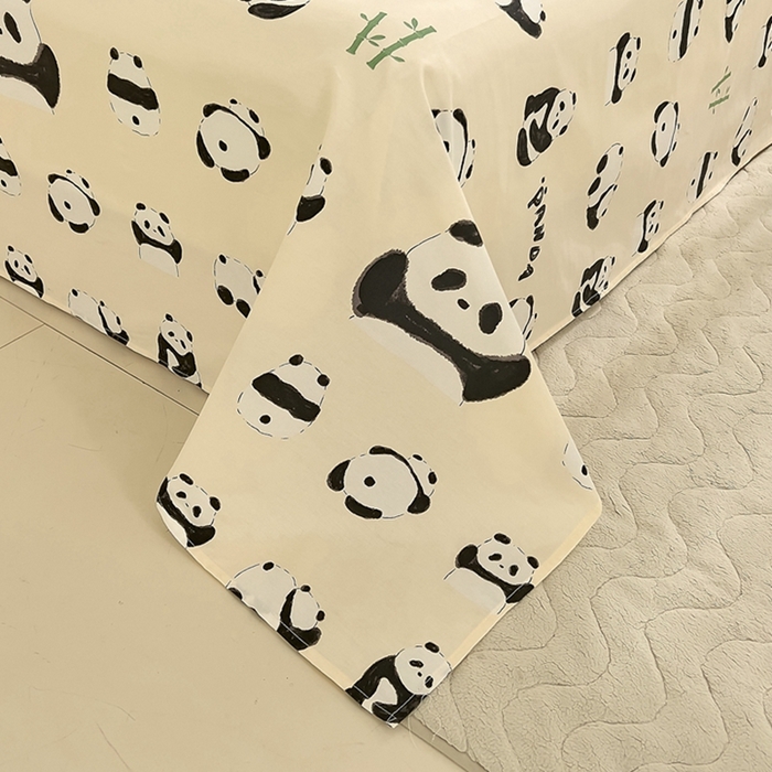 91家纺网 家纺一手货源 找家纺 DoDo 兜兜 2024新款全棉可爱软萌系列单床单 开心萌宝