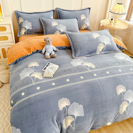 91家纺网 家纺一手货源 找家纺 （总）家贝爱 2023新款加厚牛奶绒四件套