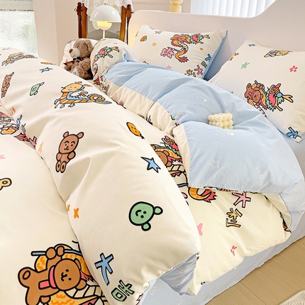 91家纺网 家纺一手货源 找家纺 （总）珺柔家纺 2024新款40支13070全棉印花四件套