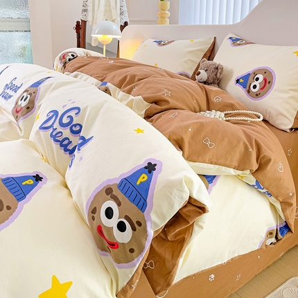 91家纺网 家纺一手货源 找家纺 （总）珺柔家纺 2024新款40支13070全棉印花四件套