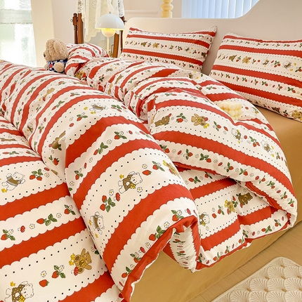 91家纺网 家纺一手货源 找家纺 （总）珺柔家纺 2024新款40支13070全棉印花四件套