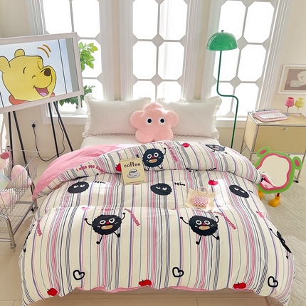 DoDo 兜兜 2024新款全棉可爱软萌系列单被套 黑糖啵啵
