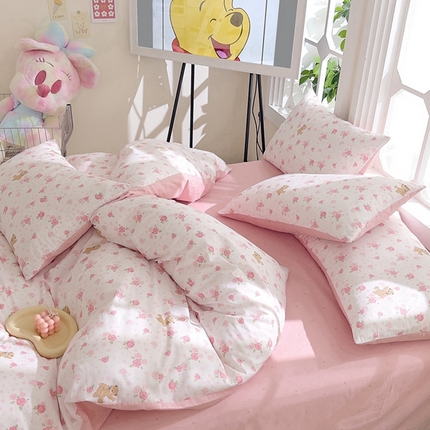 91家纺网 家纺一手货源 找家纺 （总）DoDo 兜兜  2024新款全棉可爱软萌系列四件套可定做定制