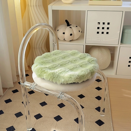 91家纺网 家纺一手货源 找家纺 （总）希诺家居 2024新款轻奢软糯兔毛坐垫记忆棉内芯可拆洗