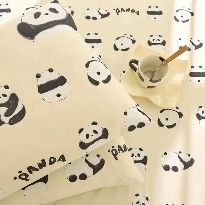 91家纺网 家纺一手货源 找家纺 DoDo 兜兜 2024新款全棉可爱软萌系列单床单 开心萌宝