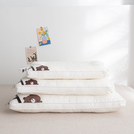 【91严选】萌番宝 纯棉小熊枕A+全棉枕头枕芯亲子款儿童枕小熊学生枕