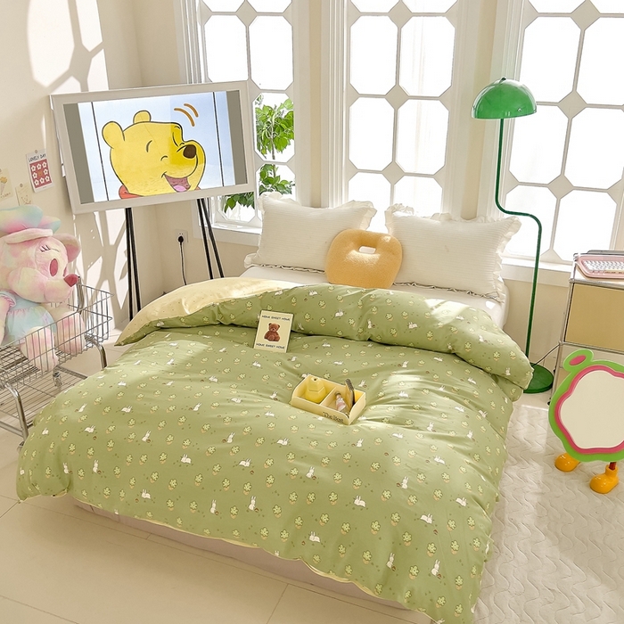 91家纺网 家纺一手货源 找家纺 DoDo 兜兜 2024新款全棉可爱软萌系列单被套 安格兔