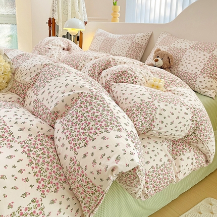 91家纺网 家纺一手货源 找家纺 （总）珺柔家纺 2024新款40支13070全棉印花四件套