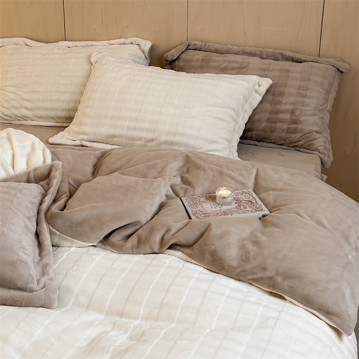 91家纺网 家纺一手货源 找家纺 （总）时年家纺 2024新款云朵牛奶绒四件套（充值会员享优惠10元）